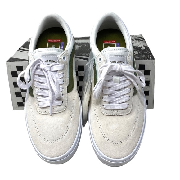 VANS Gilbert Crocket Shoes Women's Skate White Suede Low Sneakers VN0A5JIF133 - Picture 6 of 10